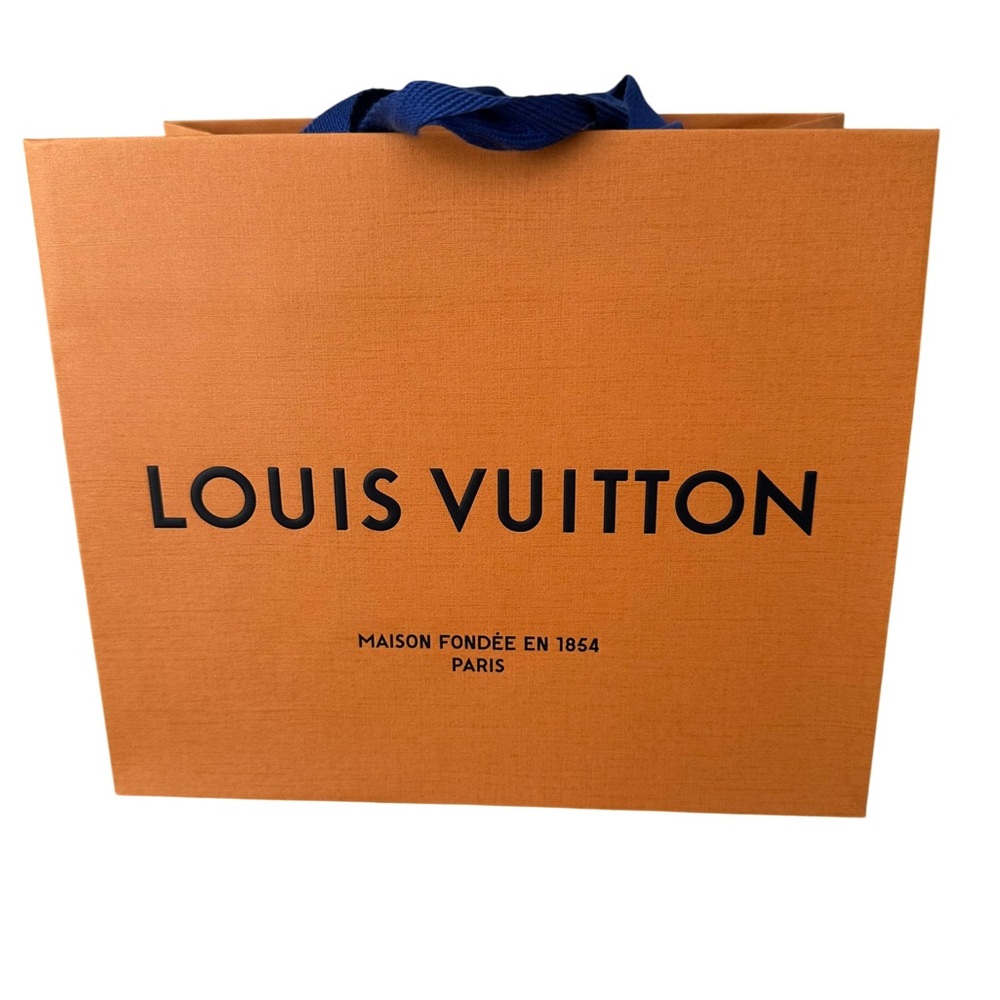 Louis Vuitton Orange and Blue Shopping Bag